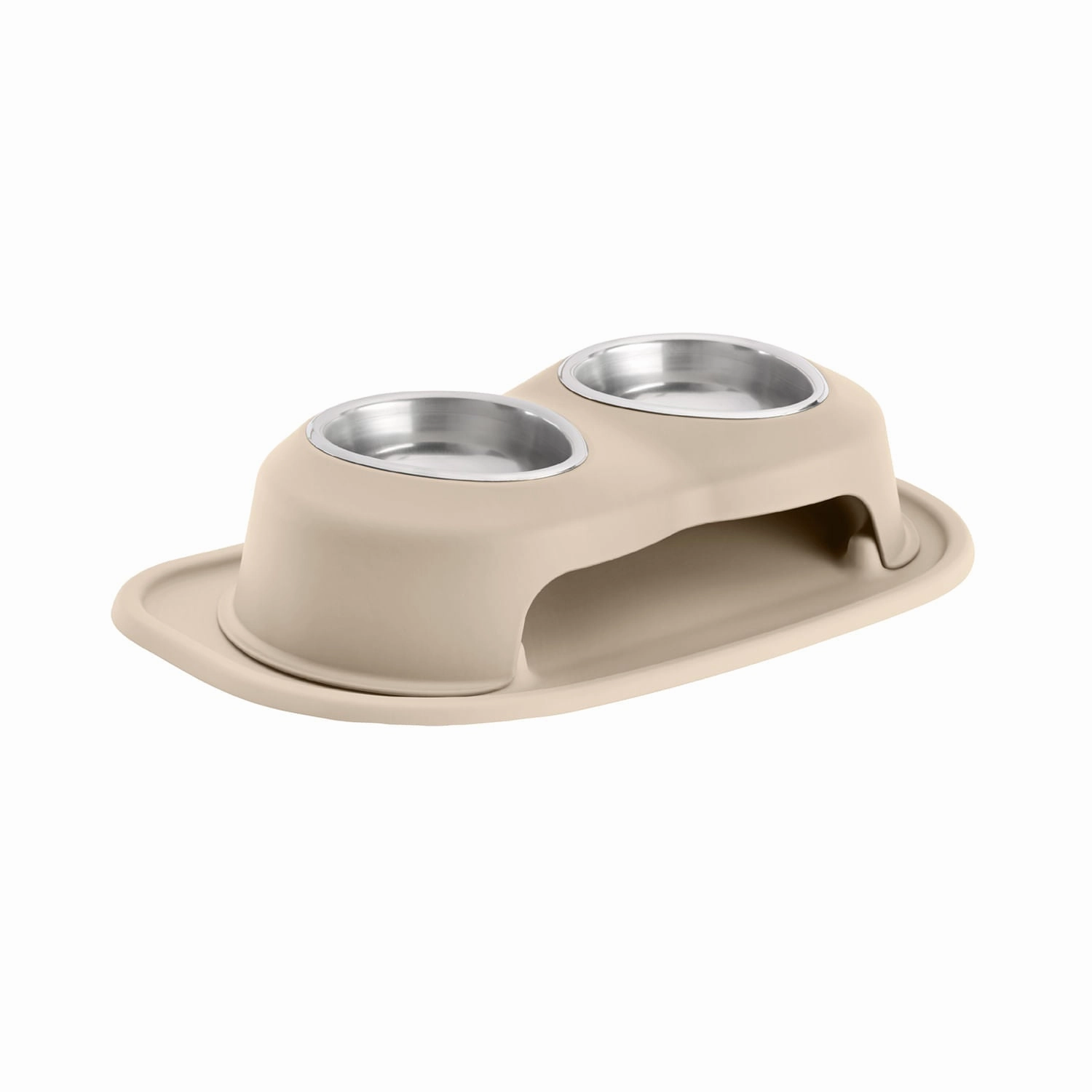 WeatherTech Double High Pet Feeding System, Stainless Steel