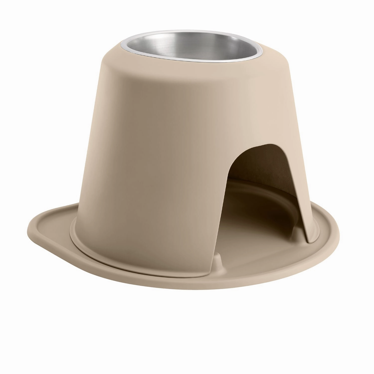 WeatherTech Single High Pet Feeding System, Stainless Steel