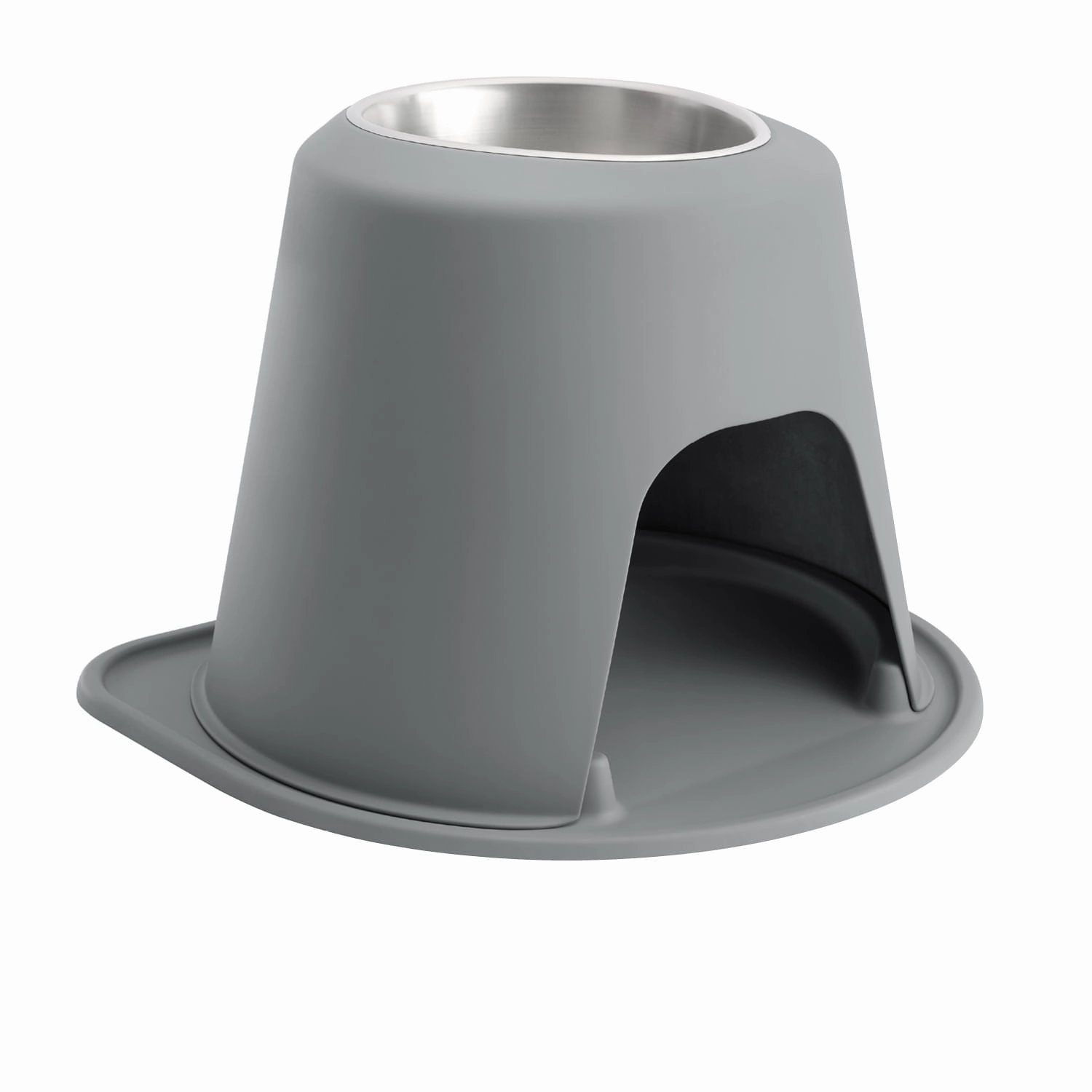WeatherTech Single High Pet Feeding System, Stainless Steel