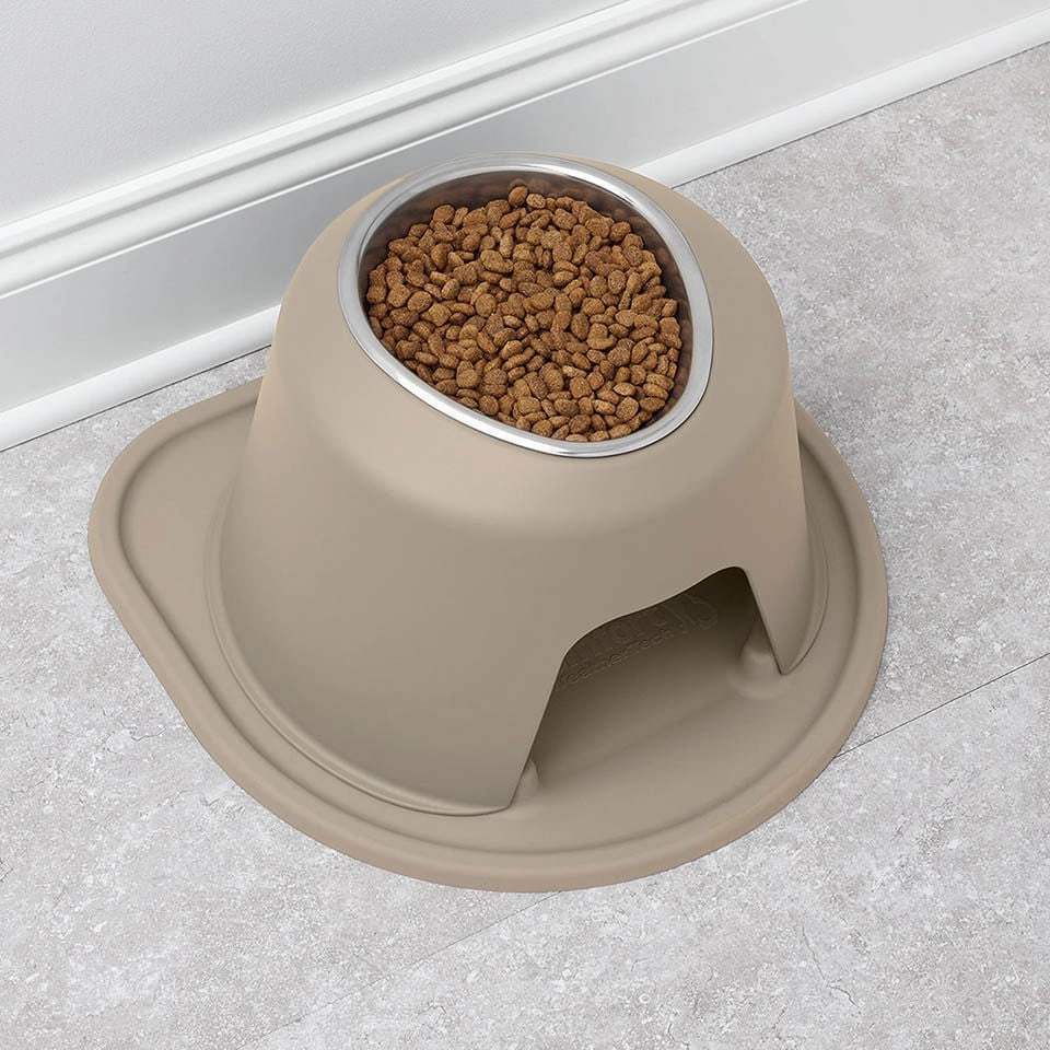 WeatherTech Single High Pet Feeding System, Stainless Steel