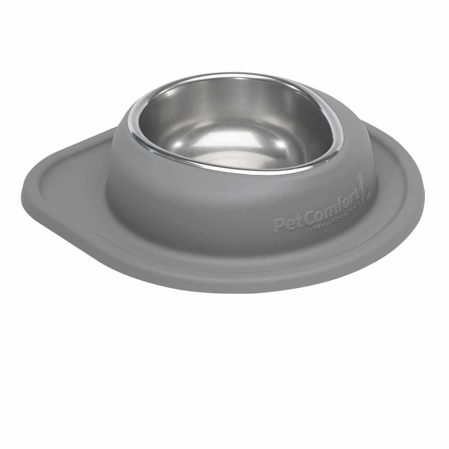 WeatherTech Single Low Pet Feeding System, Stainless Steel