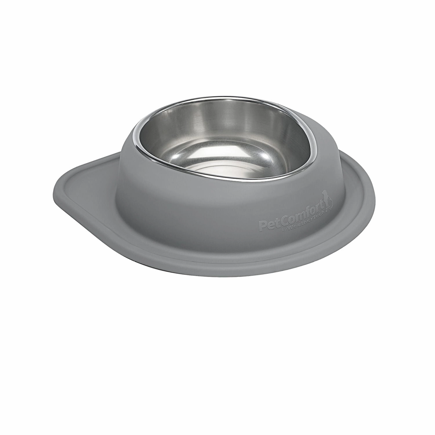WeatherTech Single Low Pet Feeding System, Stainless Steel