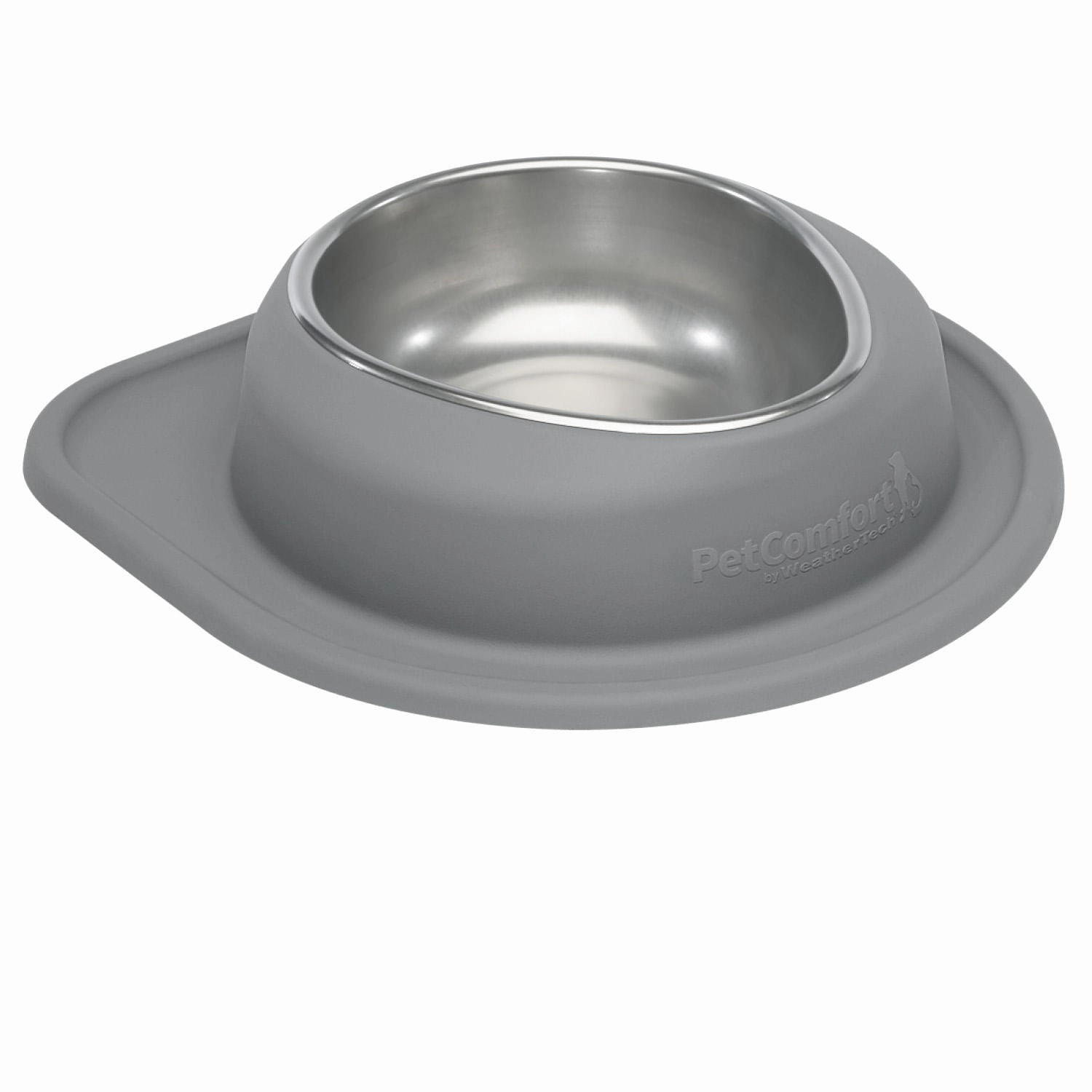 WeatherTech Single Low Pet Feeding System, Stainless Steel