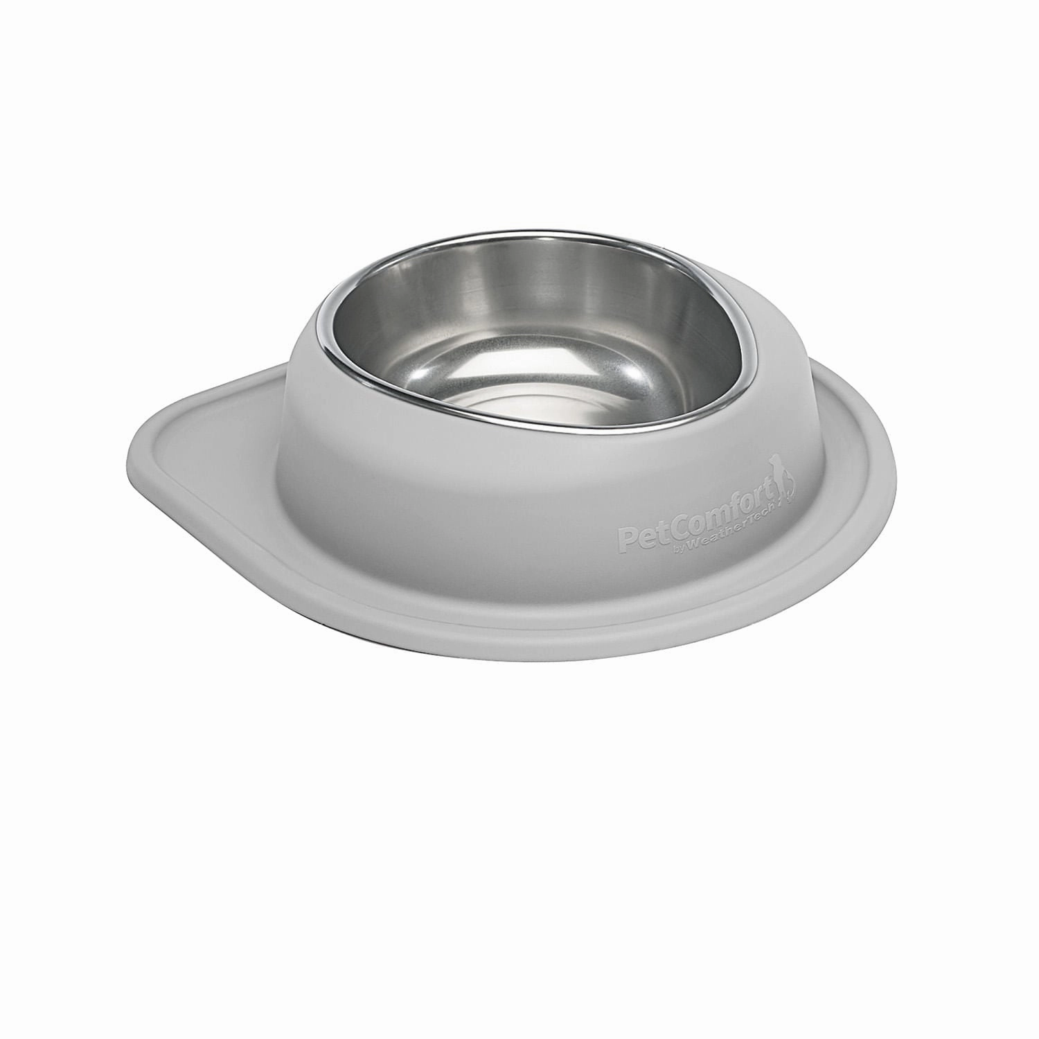 WeatherTech Single Low Pet Feeding System, Stainless Steel