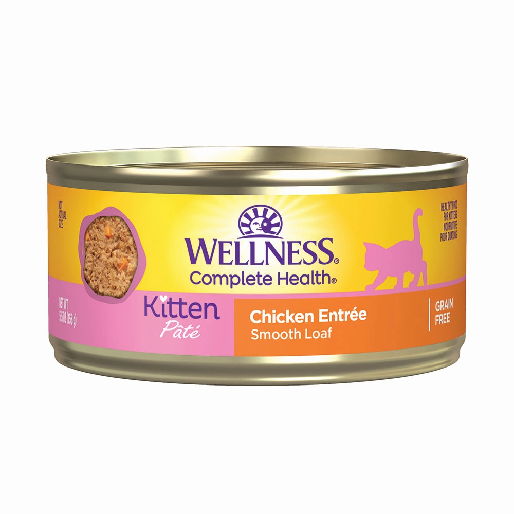 Wellness Cat Complete Health Grain-Free Kitten Pate Chicken Entree 5.5oz