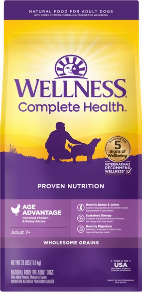 Wellness Complete Health Age Advantage Chicken & Barley Recipe Dry Dog Food