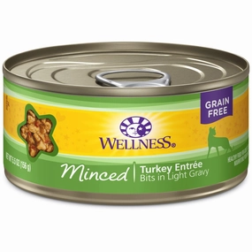 Wellness Complete Health Minced Turkey Entree Grain-Free Canned Cat Food 156g