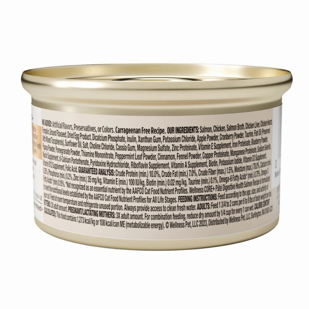 Wellness Core  Digestive Health Salmon Pate Grain-Free Canned Cat Food 85g