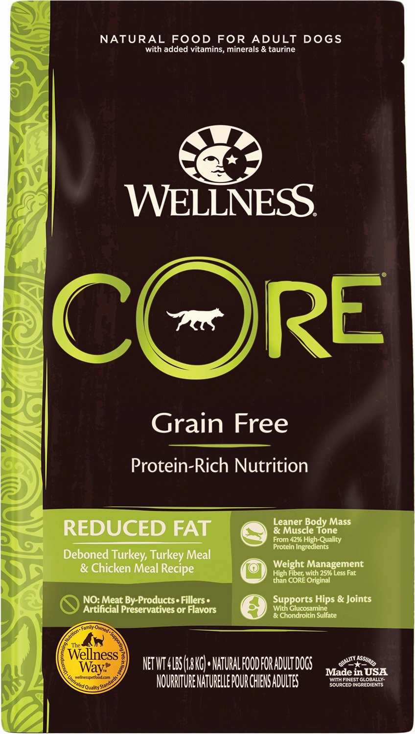 Wellness CORE Natural Grain Free Reduced Fat Weight Management Turkey & Chicken Recipe Dry Dog Food