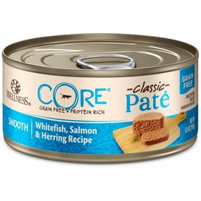 Wellness CORE Pate Whitefish, Salmon & Herring Grain-Free Canned Cat Food 156g