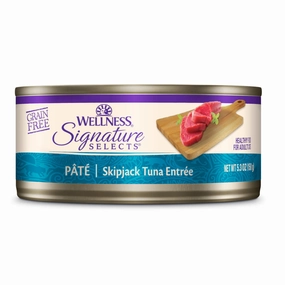 Wellness Core Signature Selects Pate Skipjack Tuna Grain-Free Canned Cat Food 5.3oz