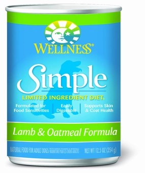 Wellness Simple Natural Limited Ingredient Diet Lamb and Oatmeal Recipe Wet Canned Dog Food