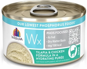 Weruva Wx Phos Focused Tilapia & Chicken Formula Grain-Free Puree Wet Cat Food