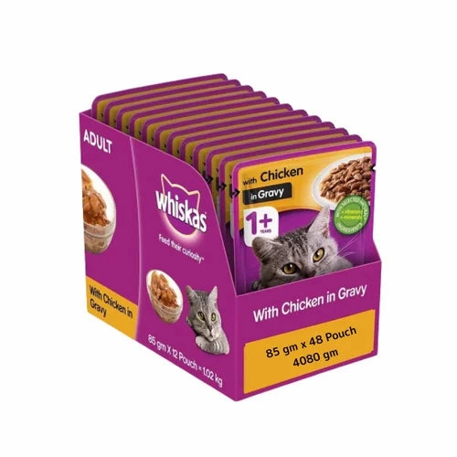Whiskas Chicken in Gravy Adult Cat Wet Food