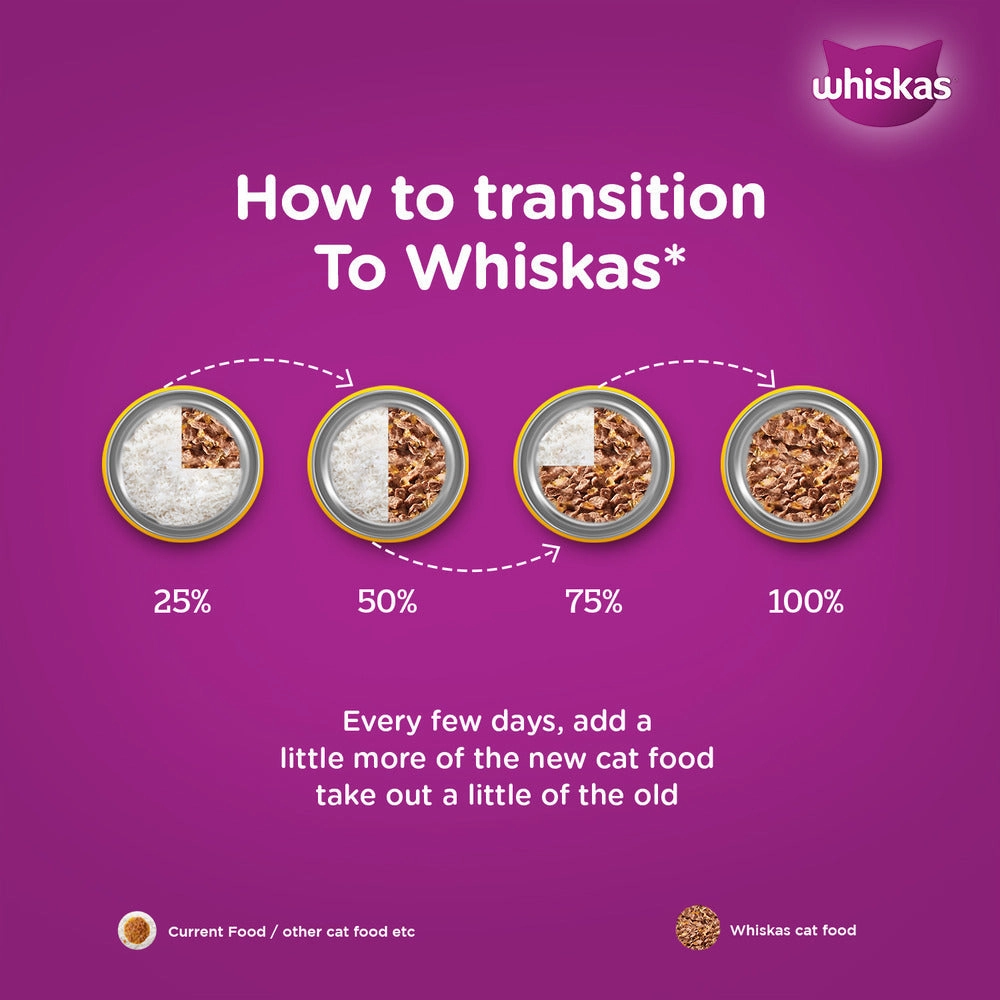 Whiskas Tuna in Jelly Meal and Ocean Fish Adult Cat Wet Food Combo