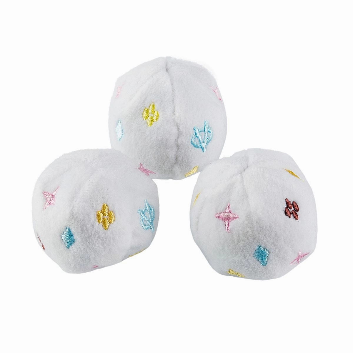White Chewy Vuiton Trunk Activity House Dog Toy