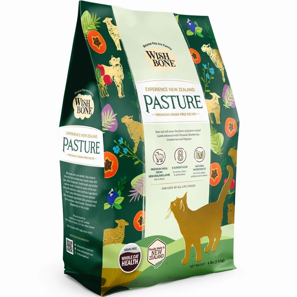 Wishbone Pasture Lamb & Chicken Grain-Free Dry Cat Food 4lb