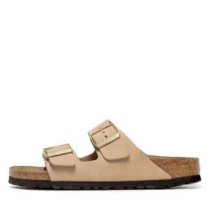 Birkenstock Arizona à semelle souple en nubuck pour femme - Sable