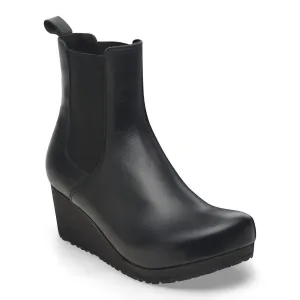 Bottes cheville à enfiler femme Ebba Wedge en noir