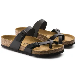 Sandale Mayari en cuir huilé pour femme en noir