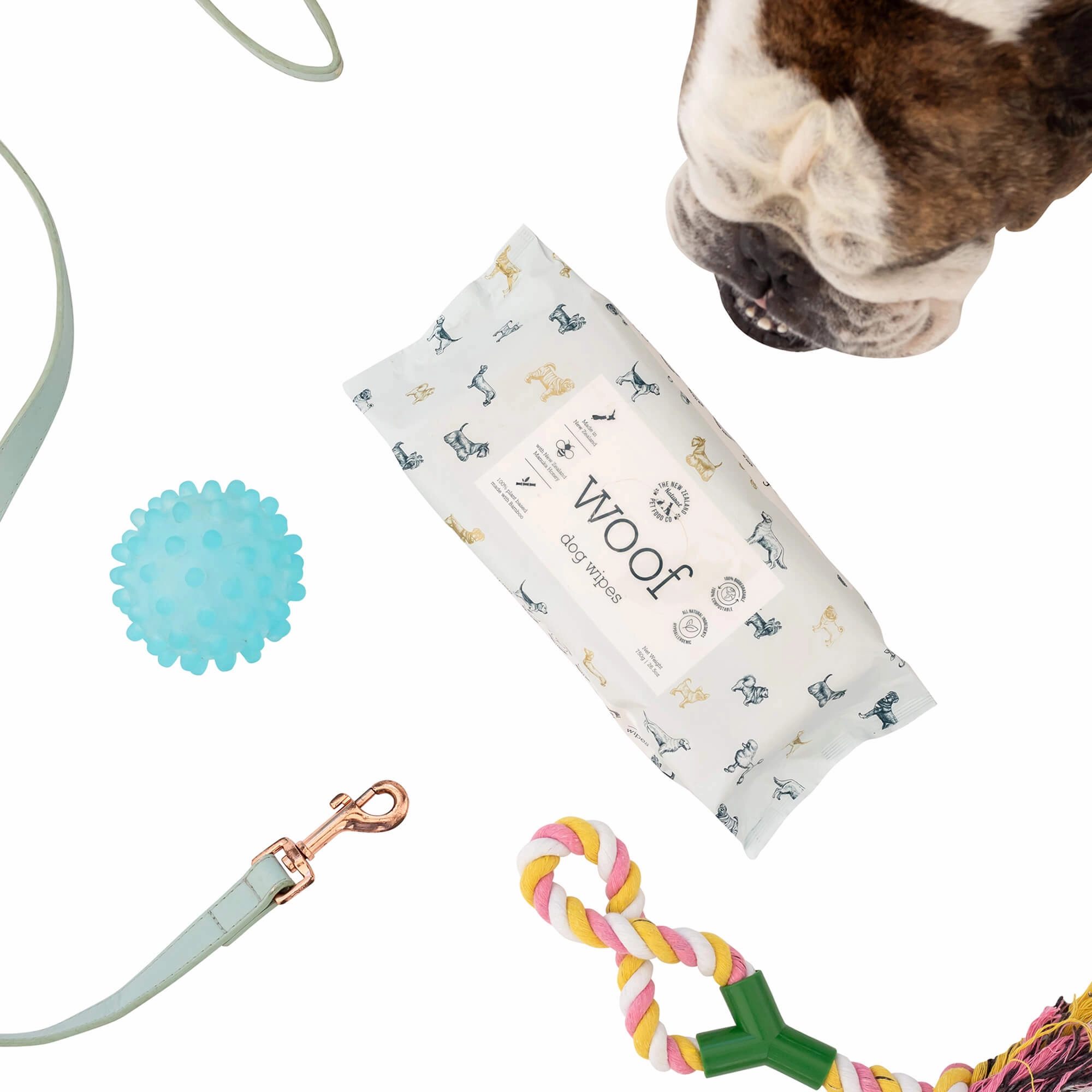 Woof Dog Wipes, Manuka Honey