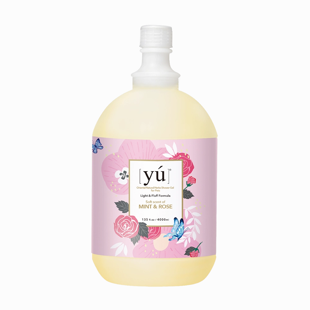 Yu Oriental Natural Herbs Shower Gel Mint & Rose for Cats & Dogs 4000ml