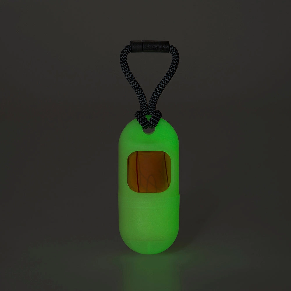 Zee.Dog Poop Bag Dispenser Glow-In-The-Dark   1roll