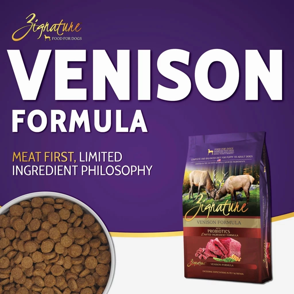 Zignature Limited Ingredient Venison Formula Dry Dog Food