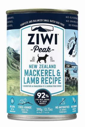 ZIWI Mackerel and Lamb Recipe Canned Dog Food