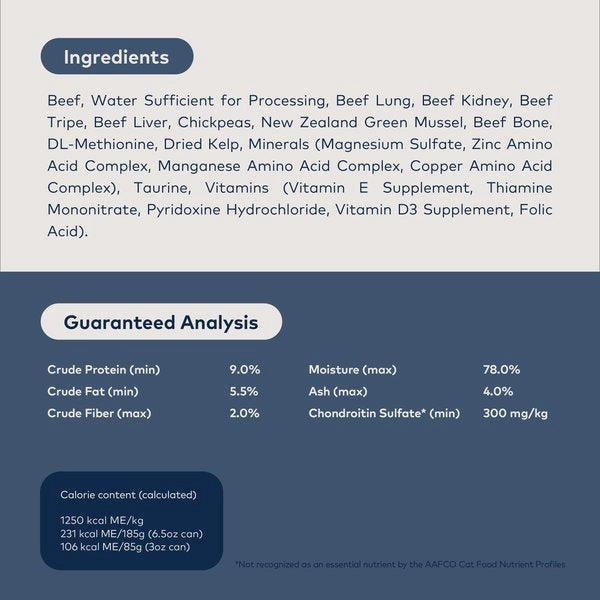 ZIWI Peak Grain Free Beef Recipe Canned Cat Food