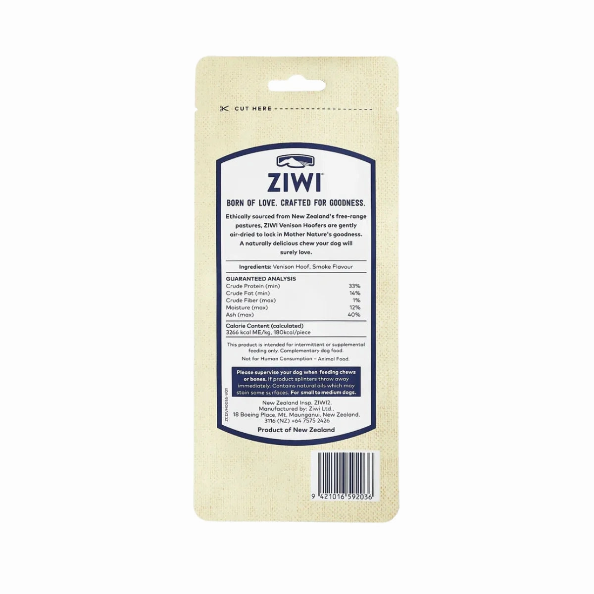 ZiwiPeak Oral Healthcare Chews - Venison Hoofer