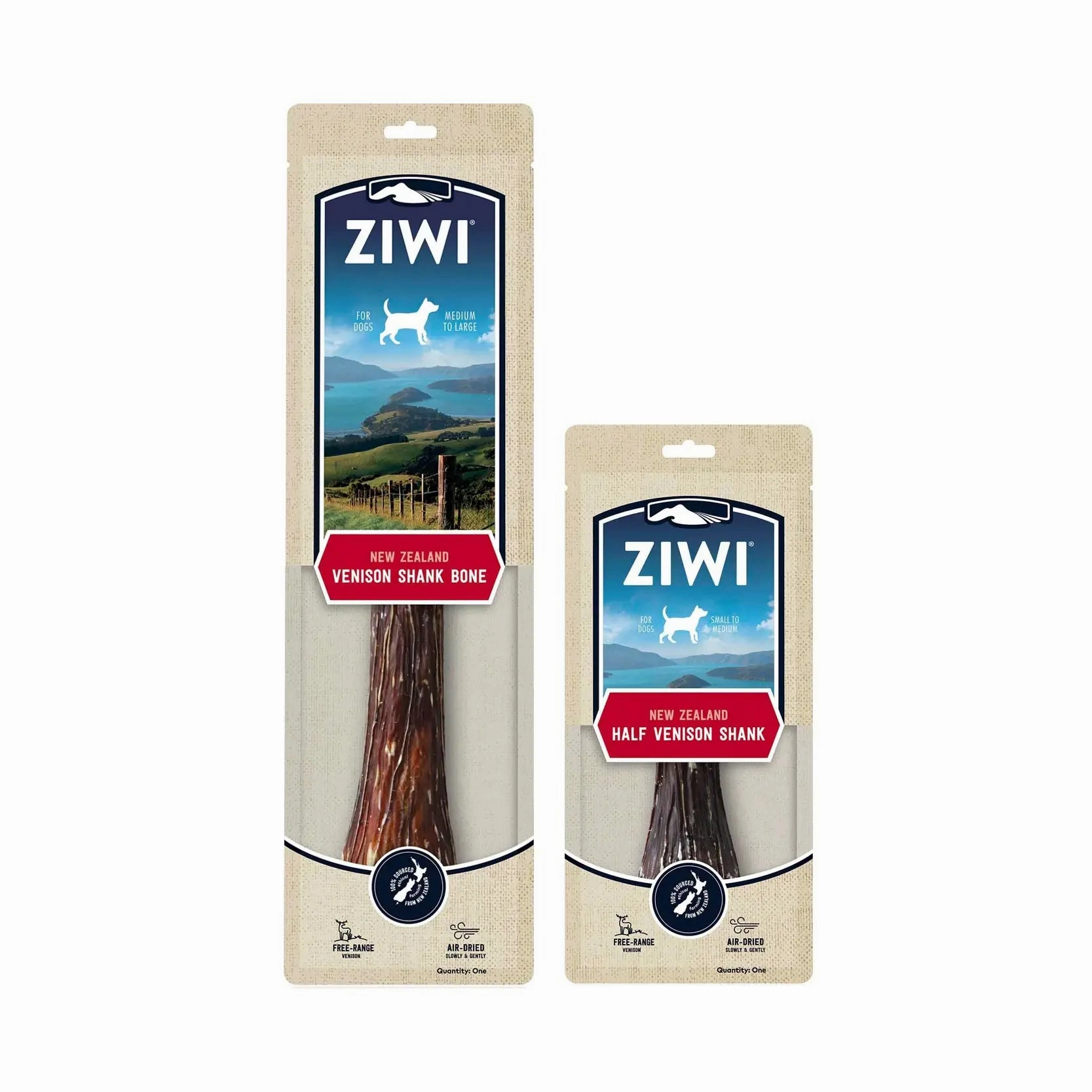 ZiwiPeak Oral Healthcare Chews Venison Shank Bone