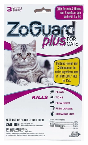 ZoGuard Plus for Cats, 3 pack