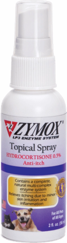 Zymox Topical Spray With 0.5% Hydrocortisone for Dogs
